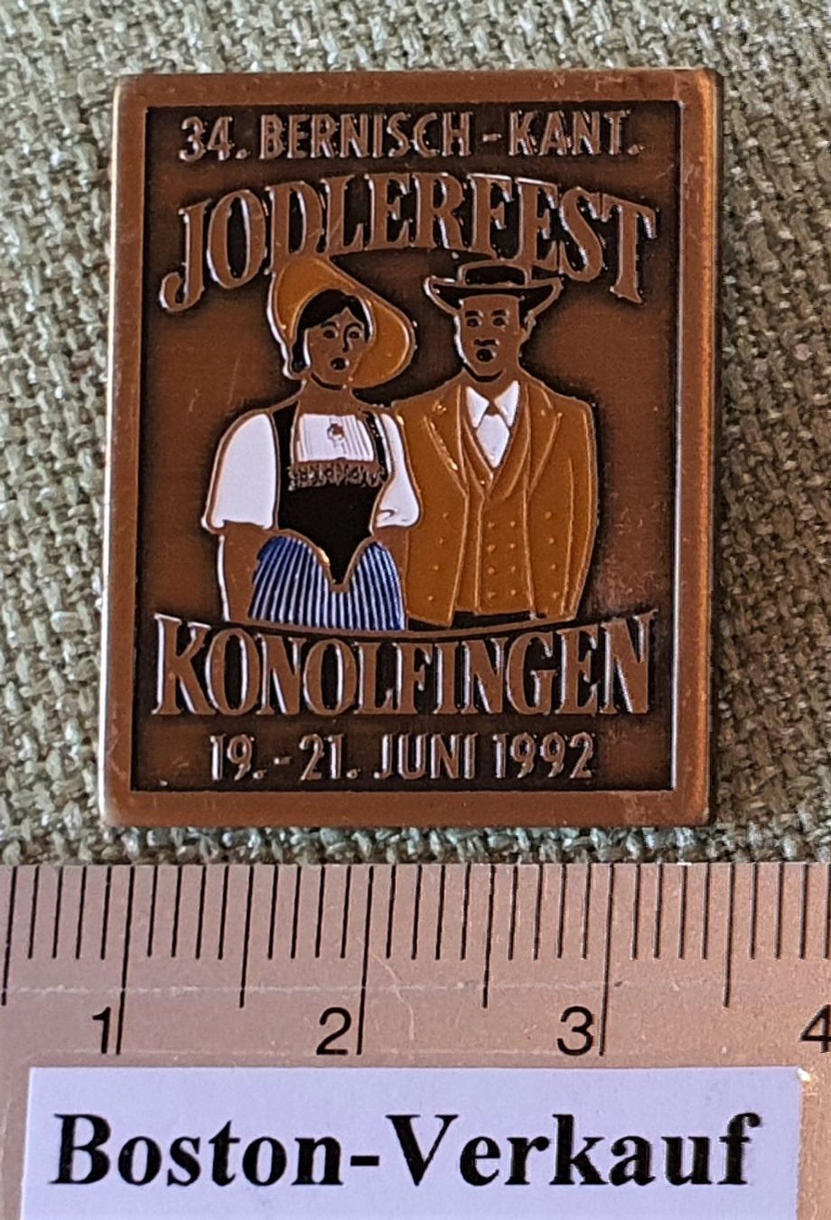 Coperchi dei cremini per caffè: D363 - Jodlerfest Konolfingen Bern 1992 – Usato da Reinach BL venduto da Boston-Verkauf 2