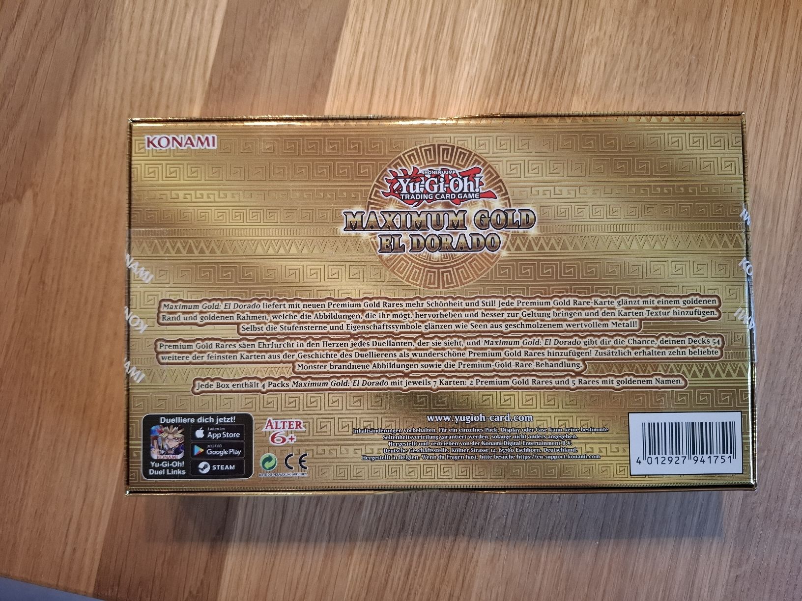 thumbnail interactive-video image 1 of Yu-Gi-Oh! Maximum Gold Edition Tuckbox – German Edition, 4 Boosters Each (Factory Sealed) 1 of 3