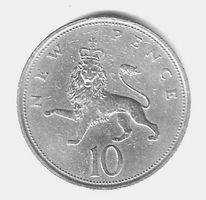 Münze 10 new Pence United Kingdom, 1992