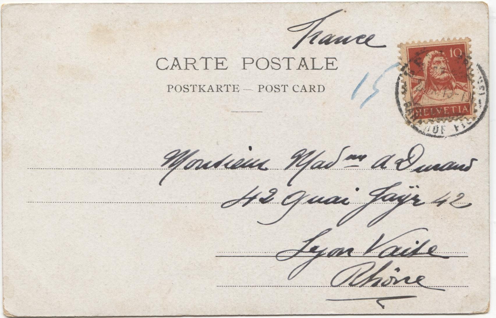 Cartoline postali: LANDWIRTSCHAFT/STROHDACHHAUS 1915 Bern – Usato da Wil SG venduto da Clanx 1