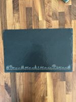 Schieferplatte mit Alpabzug-Motiv – 40 × 25 cm