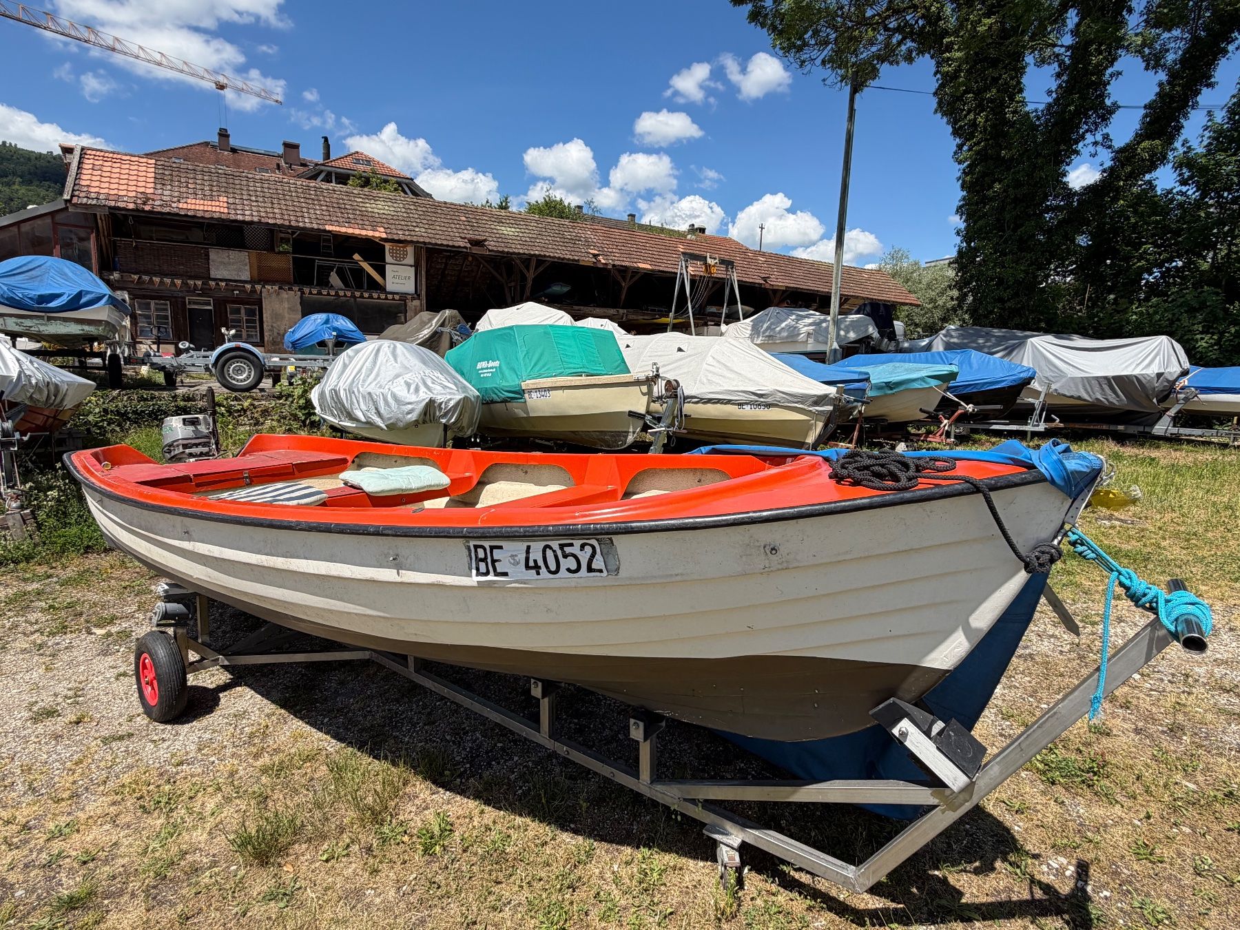 Viking Marin Barche: Fischerboot Marinplast Jula-Viking 46 - evtl. Bootsplatz – Usato da Biel/Bienne venduto da BootszentrumBiel 1