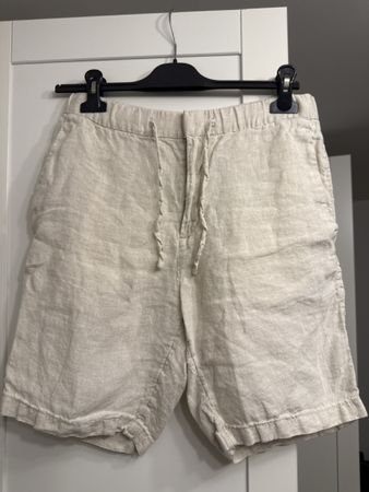 Sommerliche Leinen-Shorts, Beige, Grösse S, Top Zustand!