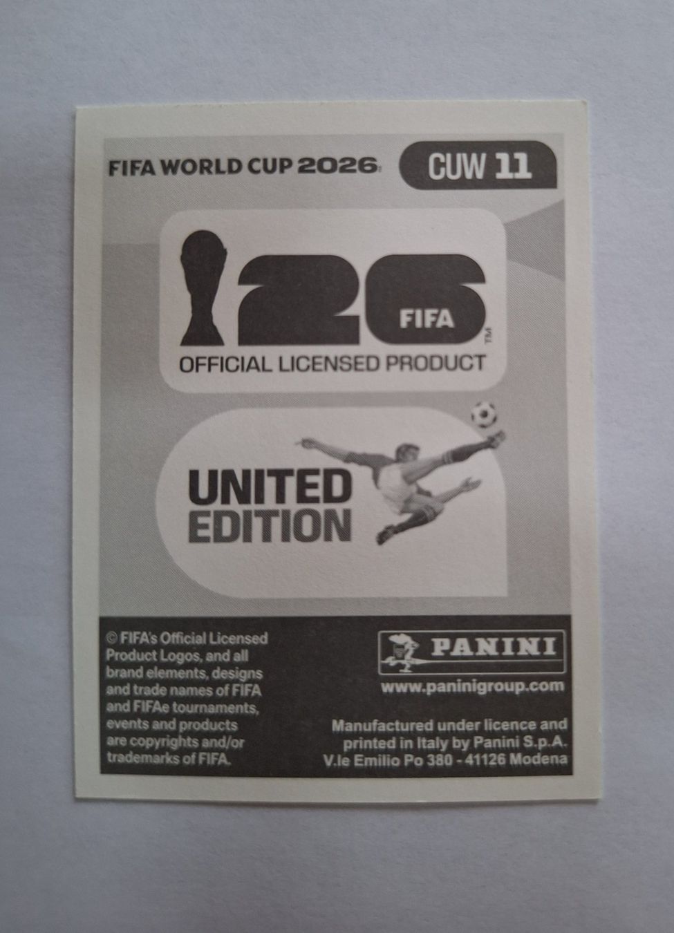 Panini Sammelbilder & Trading cards: Panini Juninho Bacuna CUW 11 – Neu (gemäss Beschreibung) aus Romanens von Crocette 1