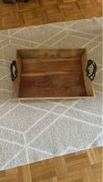 Holz Tablett mit Griffen