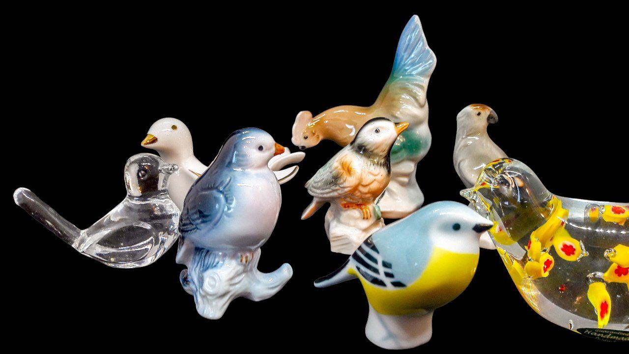 Figuren: 8x Vogel oiseau Sargadelos Gräfenthal Ampurdan Murano ? – Gebraucht aus Tavannes von Brocashop 6