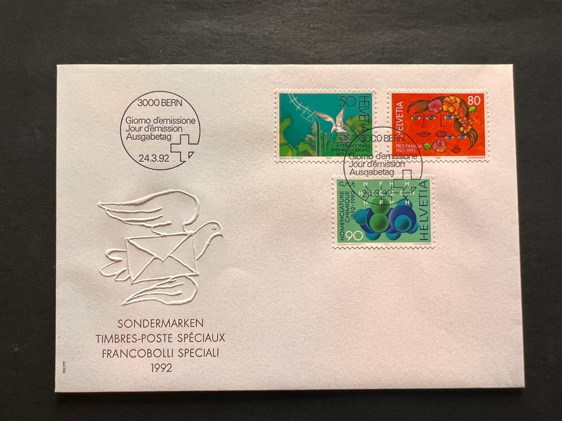Tutti i francobolli: Sonderbrief  1992   FDC (R466) – Usato da Hinwil venduto da Sidi4