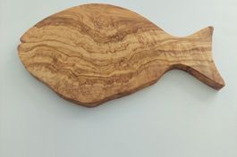Olivenholz in Fischform