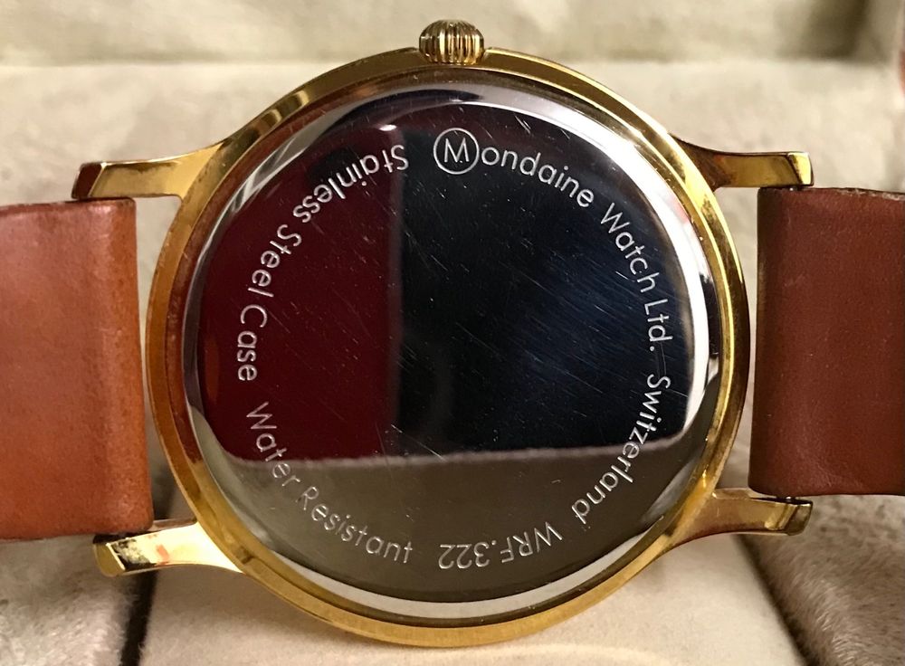 Montre Mondaine Swiss Made – Modèle Railway Horloge De Gare, Boîtier Recyclé, Unisexe Vintage