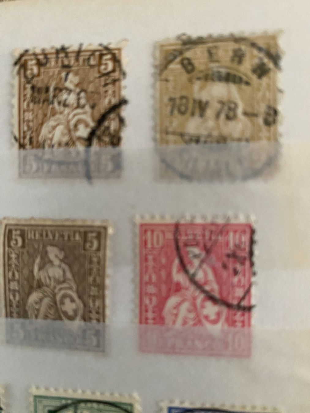 Tutti i francobolli: Sammelmarken Schweiz, diverse, – Usato da matten b. interlaken venduto da jfran17 5