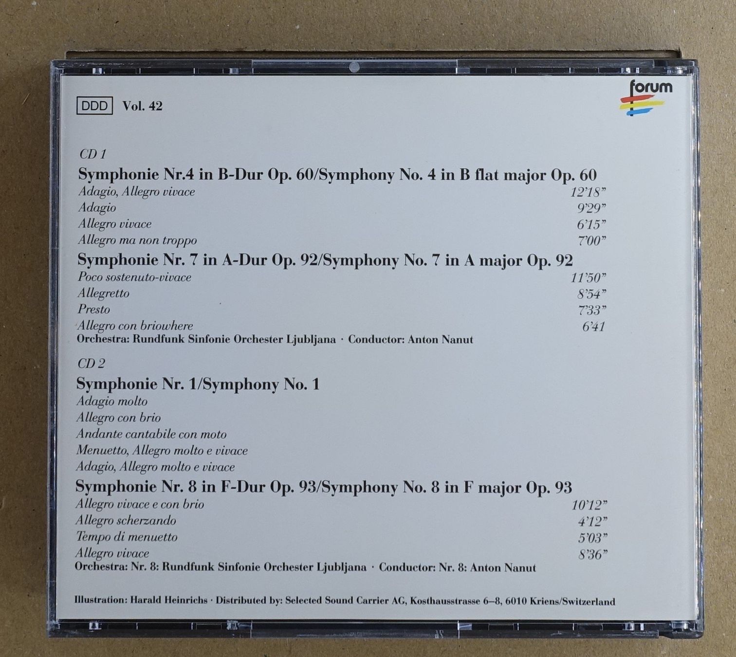 CDs: Beethoven - Berühmte Sinfonien (2 CDs) - F19 – Gebraucht aus Sessa von fraenklishop 1