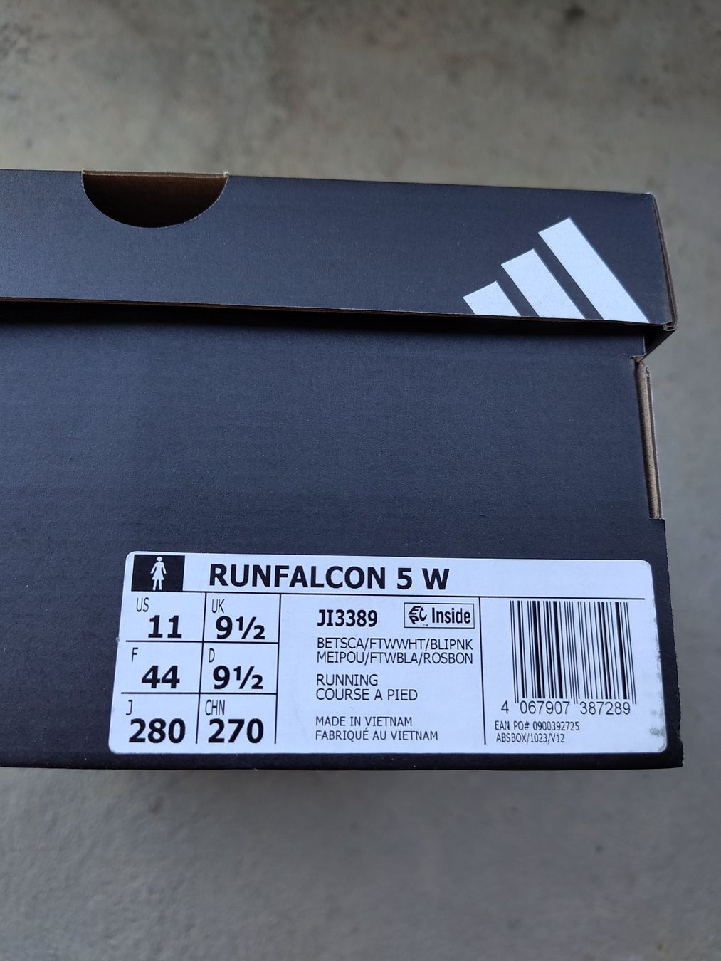 Adidas Scarpe da donna: ADIDAS RUNFALCON 5 W, Grösse 44, Rosa – Nuovo e nell'imballaggio originale da Roggwil BE venduto da G4MER 3