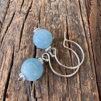 Wunderschön: AQUAMARIN Ohrhänger Silber 925