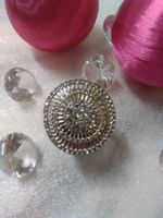 ring mit echt kristall,weiss farbe