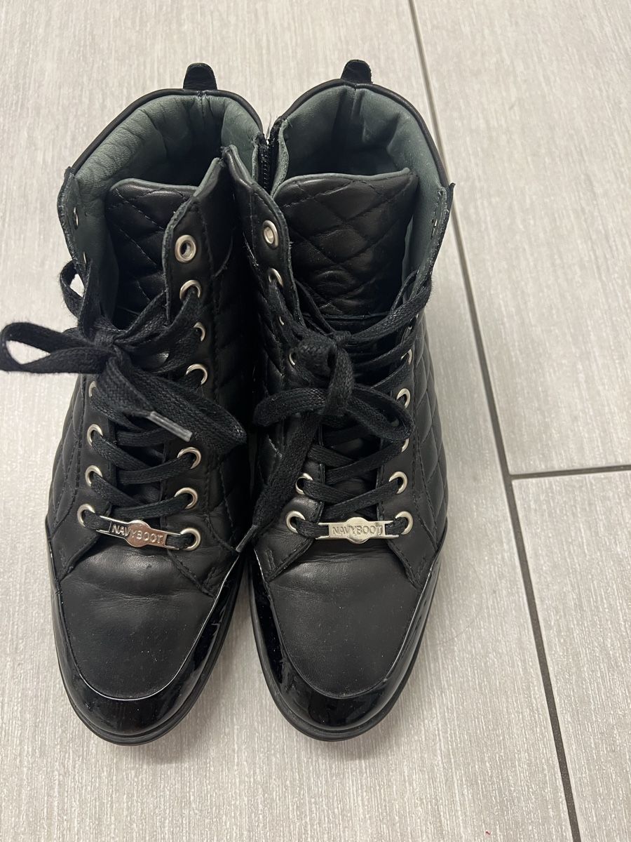 Navyboot Damenschuhe: Navyboot Schuhe Damen Gr. 38 Leder schwarz – Gebraucht aus Freidorf TG von Iris1970