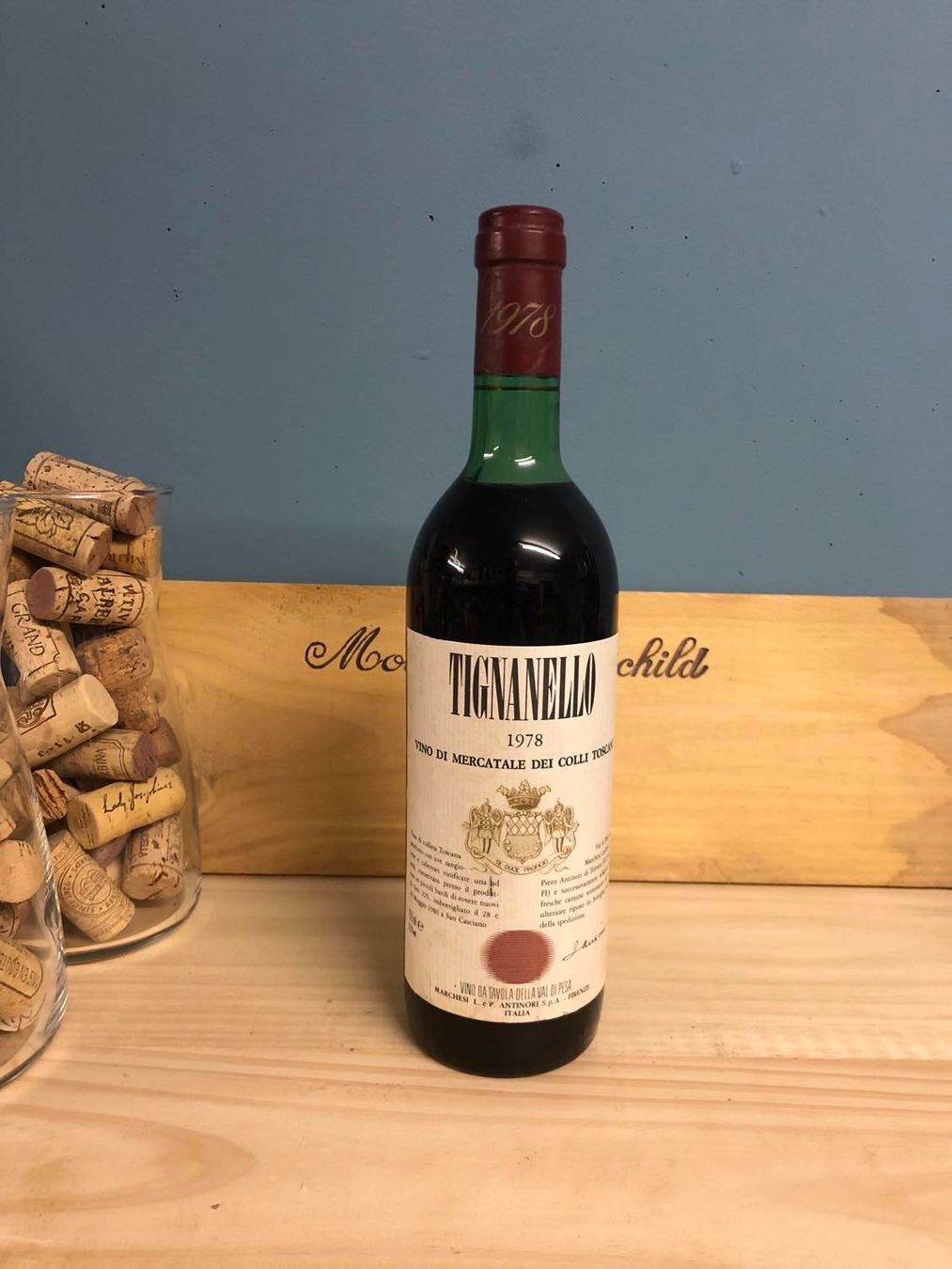 Vino: 1978 TIGNANELLO – Nuovo e nell'imballaggio originale da Münchenstein venduto da weinundspirituosen