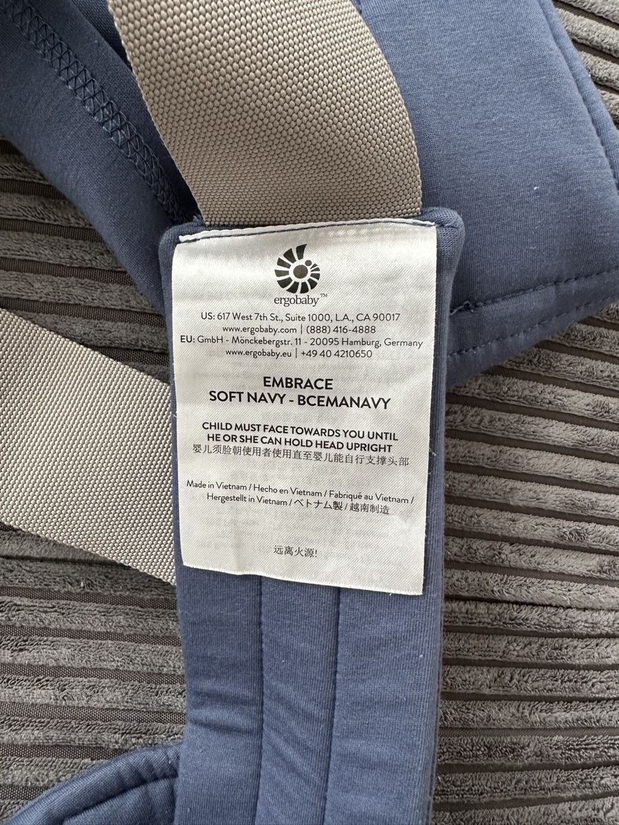 Ergo Baby Marsupi portabebè: Ergobaby Embrace Babytrage – Usato da Jona venduto da emily0504_k 1