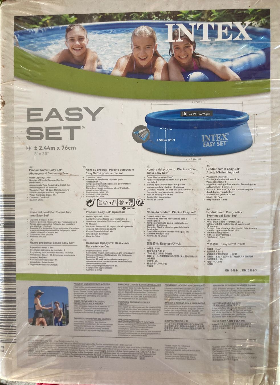 Intex Schwimmbad: Schwimmbad Easy Set Intex, Höhe 58 cm – Gebraucht aus Riniken von begeh-r-bar 1