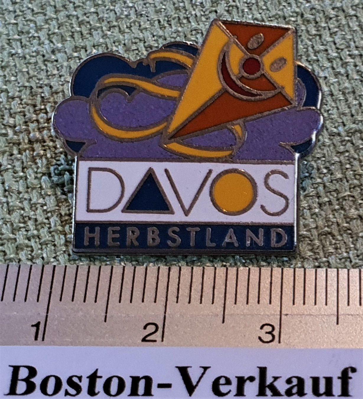 Placchette & Badge: E935 - Pin Davos Herbstlandschaft Suisse – Usato da Reinach BL venduto da Boston-Verkauf 1