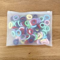 100 Haargummis, verschiedene Farben, NEU!