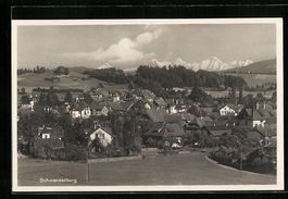 Schwarzenburg, Ortsansicht aus der Vogel