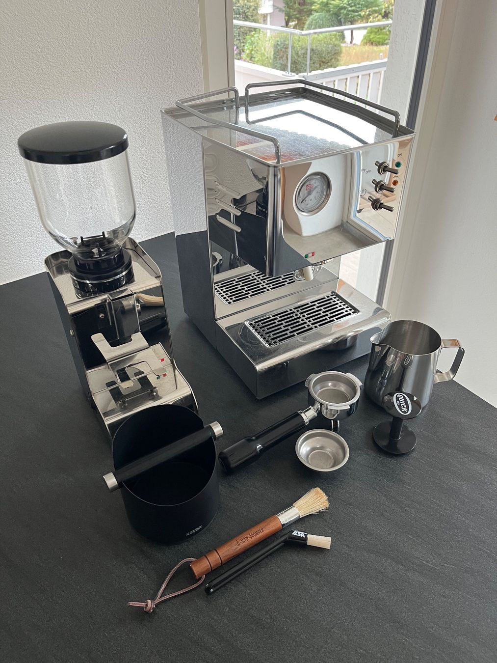 Quick Mill Kaffeemaschinen & Espressomaschinen: Quickmill Orione 3000 + Mühle Apollo Evo inkl. Zubehör – Gebraucht aus Birmenstorf AG von lasc01