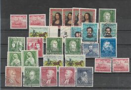 Deutschland 1952; interessantes Lot, viele gestempelt