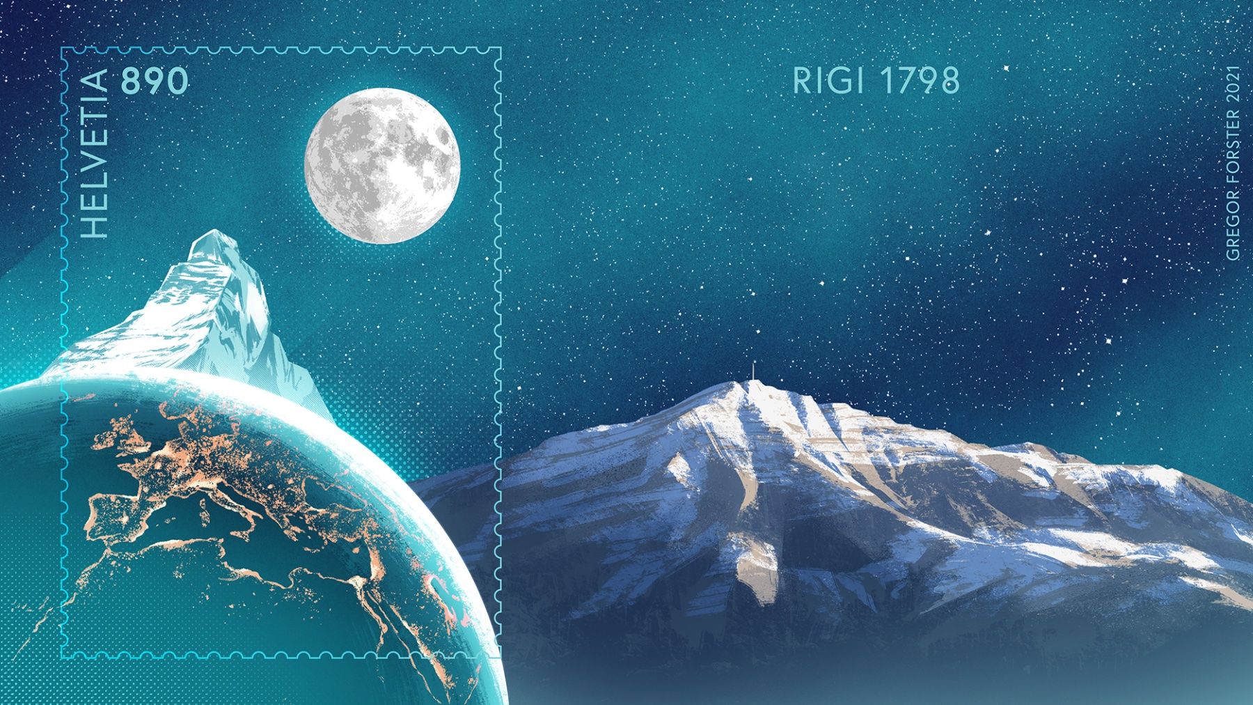 Alle Briefmarken: Swiss Crypto Stamp 1.0 - ID 7 Rigi – Neu und originalverpackt aus Monte Carasso von JuliaMG