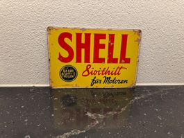 SHELL MOTOR OIL METALL SCHILD / VintageTafel  NEU!