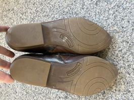Tamaris Lederstiefeletten Gr. 39 Braun Gold