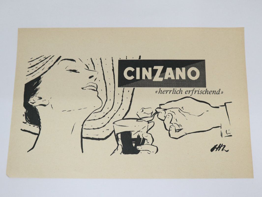 Foto & Immagini: 1950 Orig. Werbung, Cinzano – Usato da Eschenbach SG venduto da Astalavista