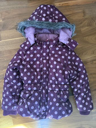 Kinder Winterjacke lila Grösse 110