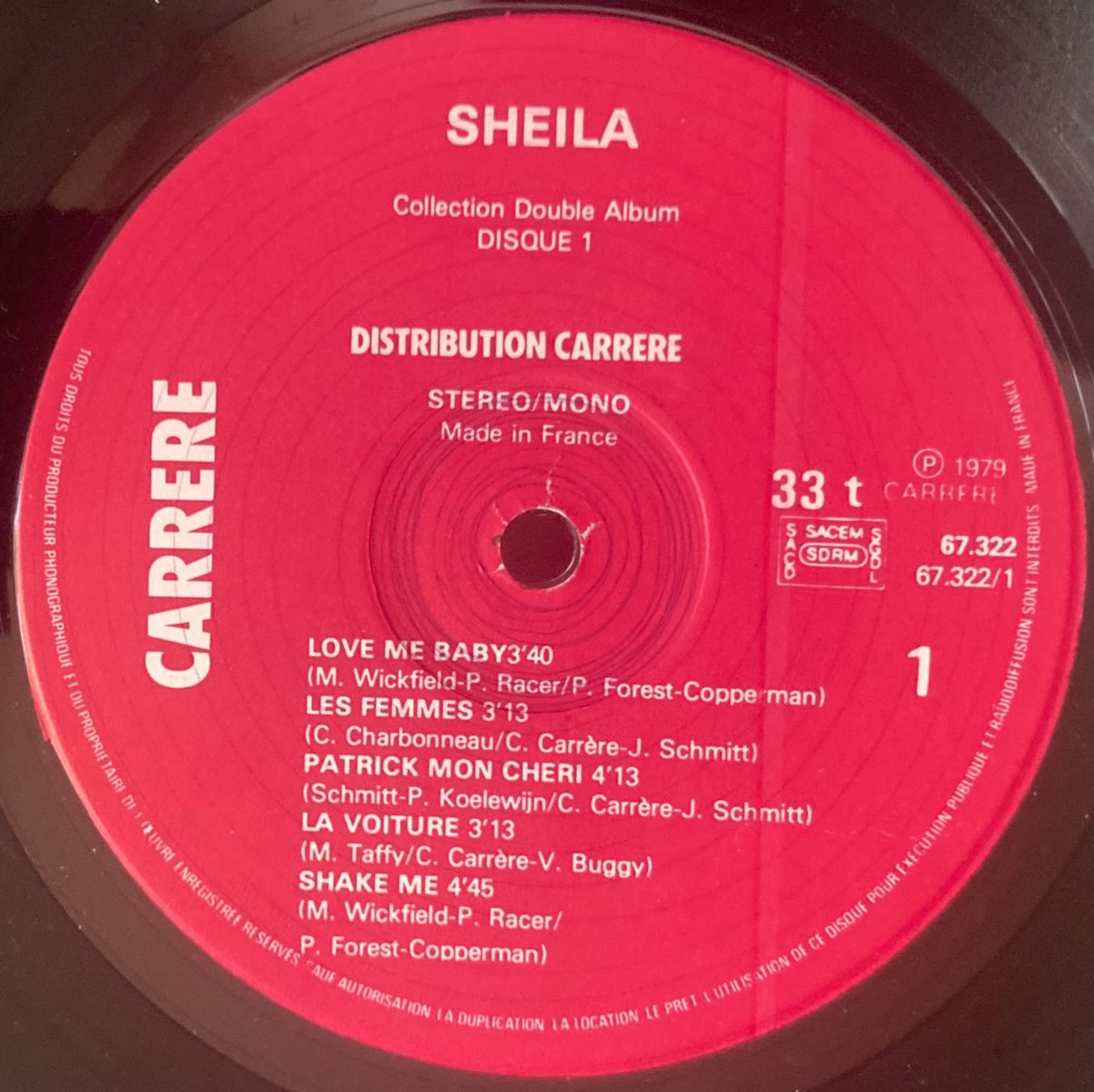 Dischi in vinile: SHEILA - LOVE ME BABY – Usato da Poliez-Pittet venduto da Newtown-Records 2