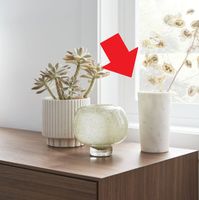 West Elm Pure Foundation Marble Vase - white