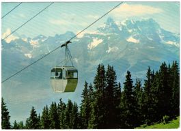 Leysin - Gondelbahn Berneuse mit Dents du Midi