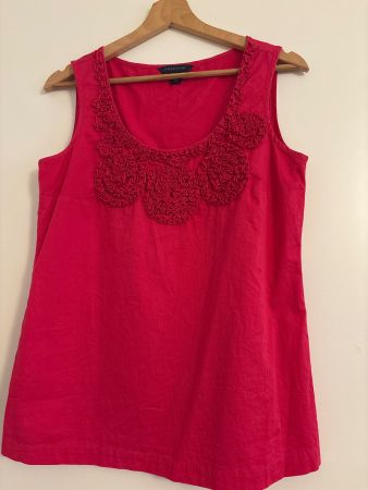 Tommy Hilfiger Bluse ärmellos pink, Grösse 38