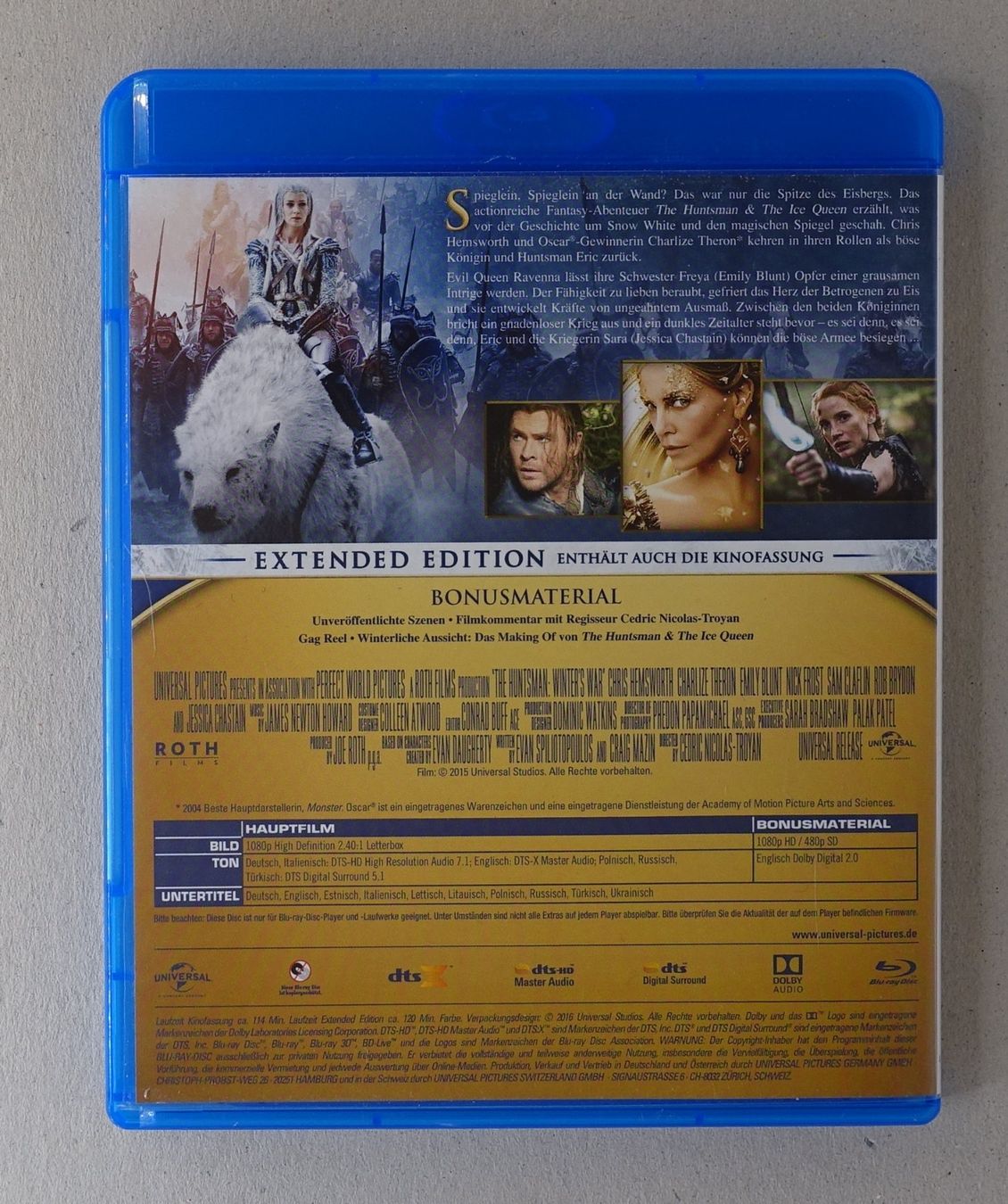 Tutti i DVDs: The Huntsman & The Ice Queen - Extended Edition – Usato da Sessa venduto da fraenklishop 1