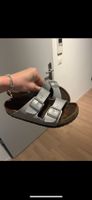 Birkenstock Arizona Sandalen Silber Grösse 39 guter Zustand
