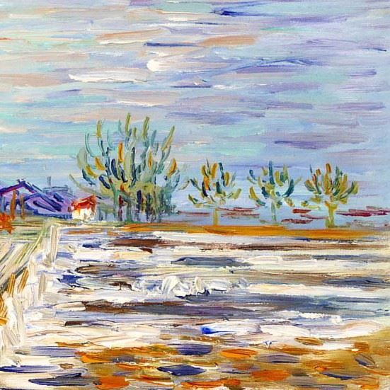 Riproduzioni & Creazioni: Vincent van Gogh Landschaft mit Schnee – Nuovo (secondo la descrizione) da Larnaca venduto da KunstDepot24 3