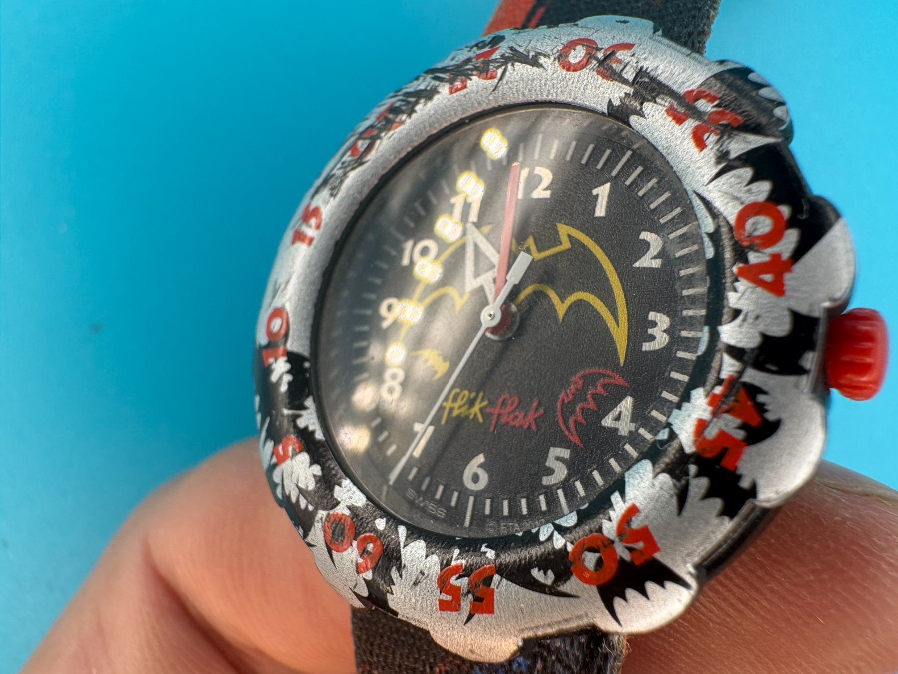 Flik Flak Orologi: Flik Flak Uhr Batman – Usato da Elgg venduto da Jo_Naj 5