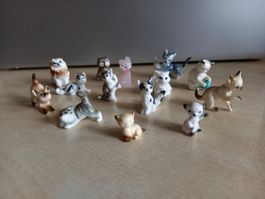 14 Miniatur-Katzenfiguren , Setzkastenfiguren, Deko, Sammler