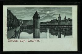 Mondschein-Lithographie Luzern, Flusspar