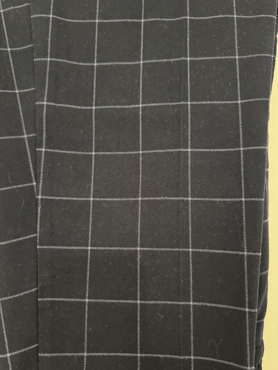 Monki Pantaloni: Monki Trousers Navy Check Pattern – Usato da Zürich venduto da mha_mx9n 2