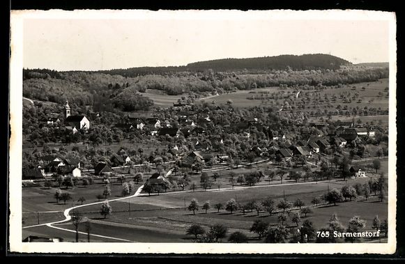 Ansichtskarten: Sarmenstorf, Dorfansicht mit Kirche und  – Gebraucht aus Berlin von bartko-reher