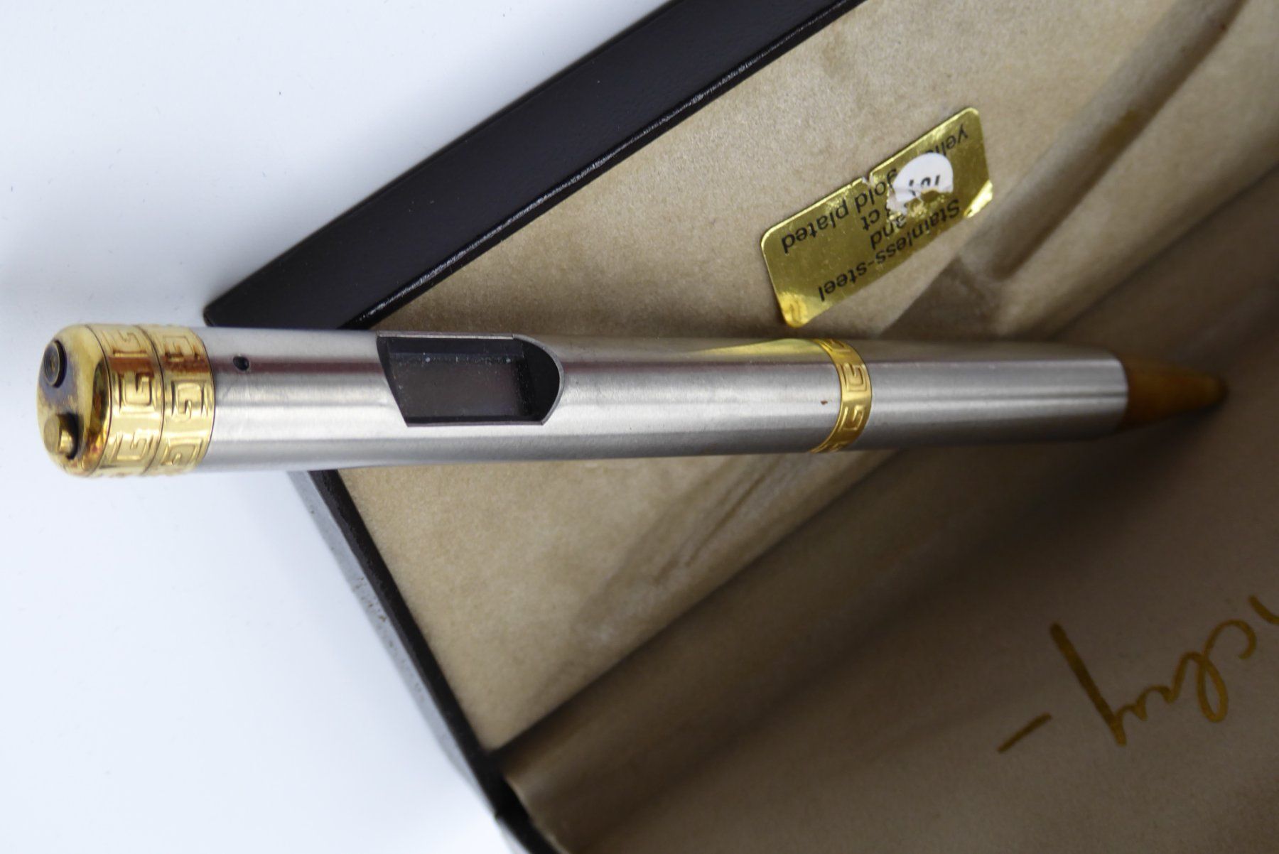 Givenchy Penna & Evidenziatori: Givenchy yellow Gold Plated Ballpoint Pen – Usato da Geneve venduto da adr_xk6n 2