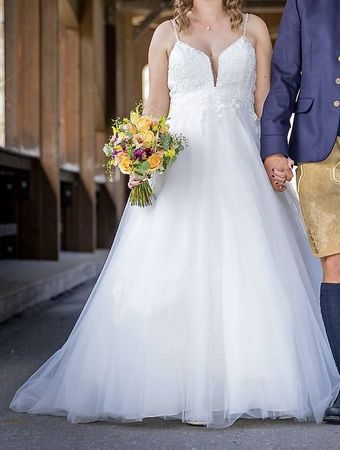 Wunderschönes Hochzeitskleid Grösse 3840 zu verkaufen