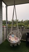 Hängesessel Makramee Sommer-Balkon chillig & gemütlich