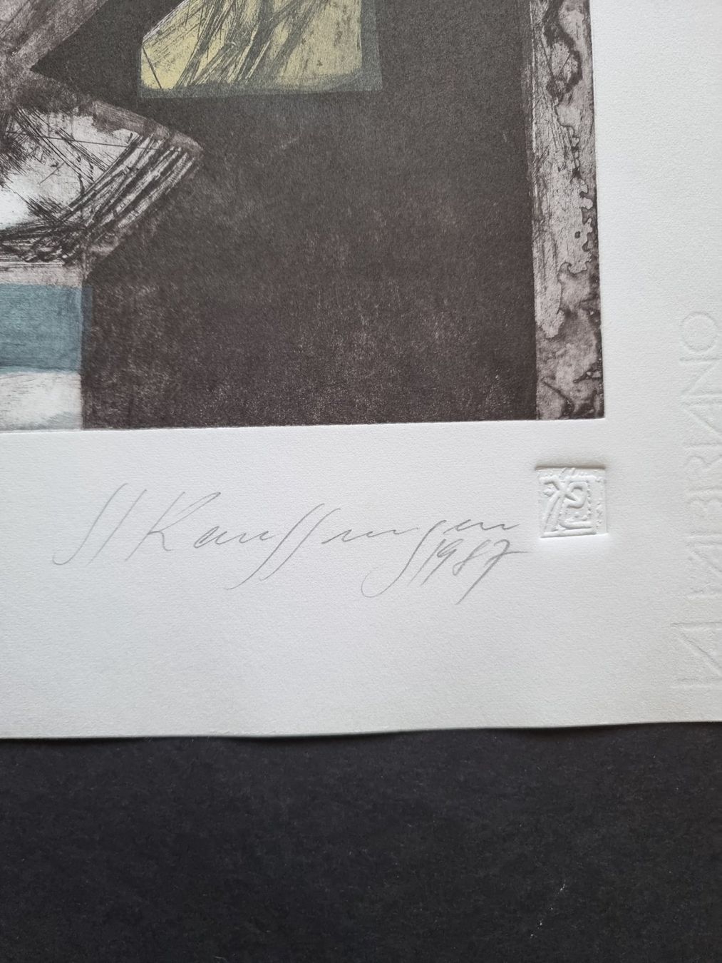 Grafiken & Lithographien: STEFAN KAUFFUNGEN FARBRADIERUNG SIGNIERT – Gebraucht aus Gersau von grafik-kunst 3