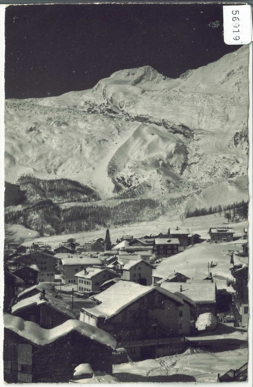 Cartoline postali: Saas-Fee - Alphubel im Winter – Usato da Ettingen venduto da Kartenplanet