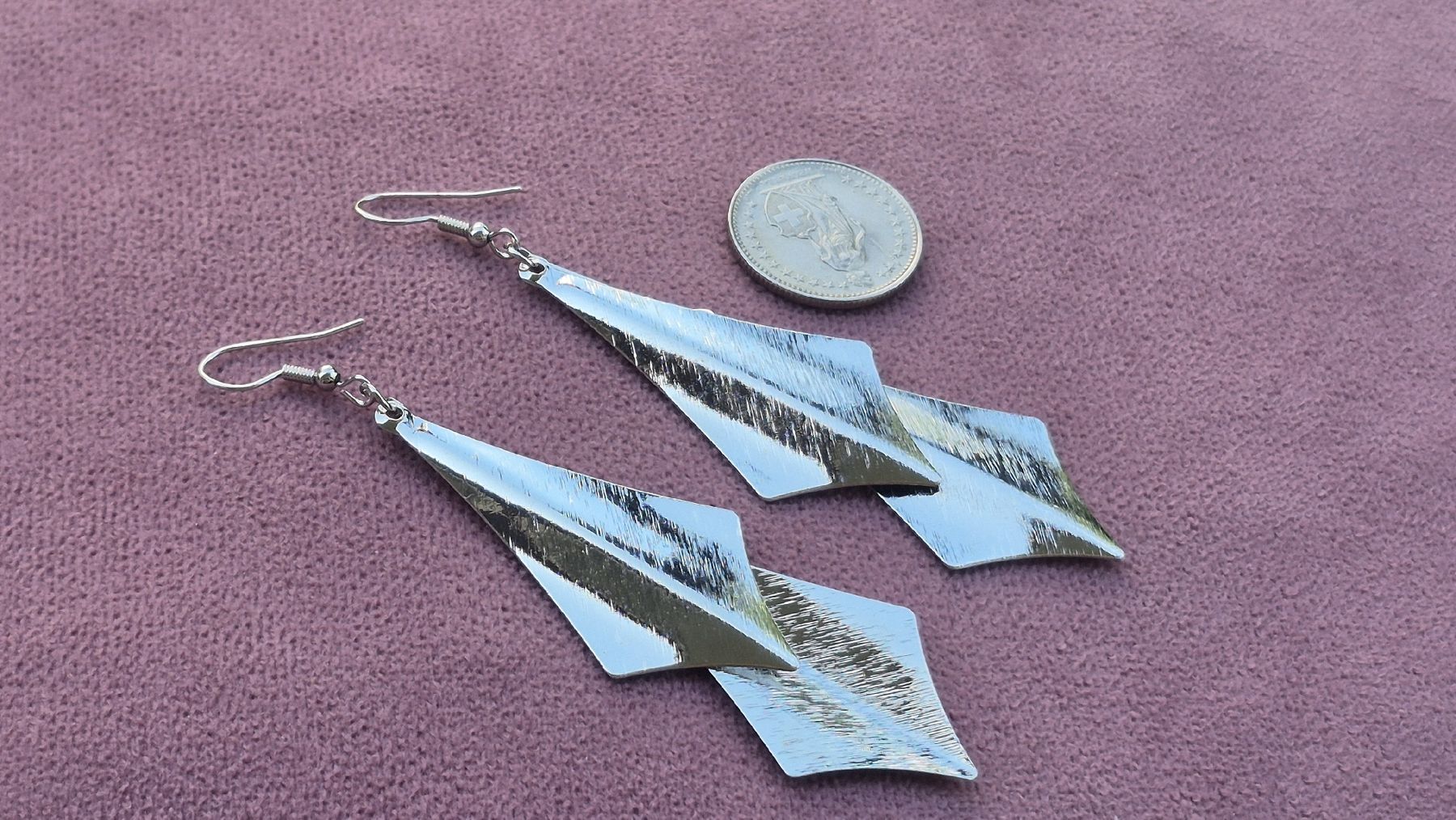 Ohrringe & -stecker: Orecchini pendenti argento romboidali nuovo – Neu (gemäss Beschreibung) aus Giubiasco von Stefaniav 5